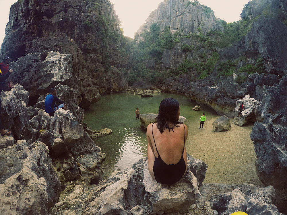 Isla Gigantes Rock Tangke Lagoon