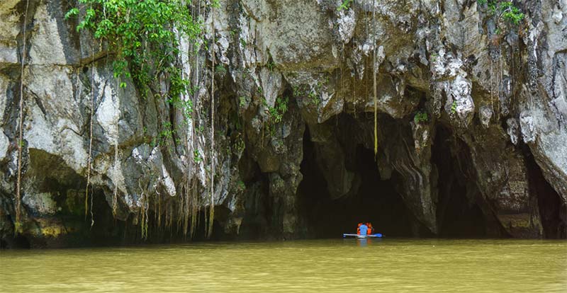 Underground river entrance