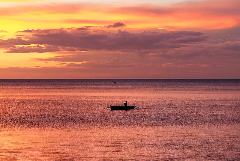 Fiery Camiguin sunset