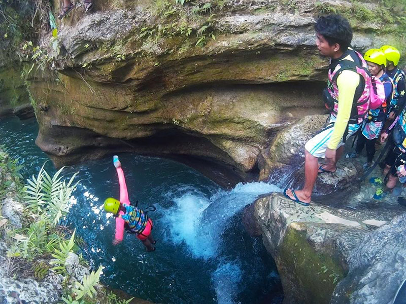 Cebu Canyoneering First Jump